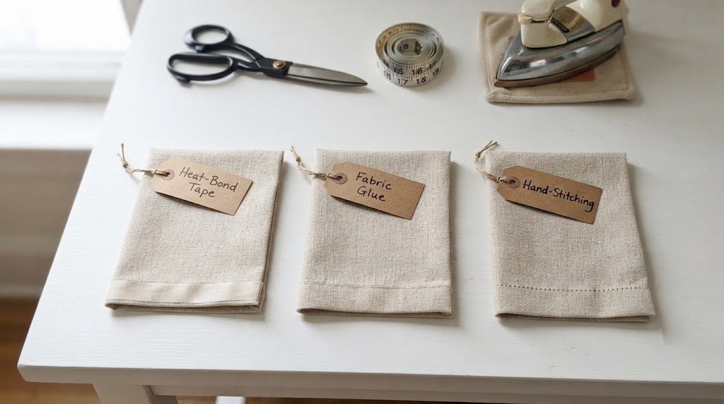 How to Hem Curtains Without a Sewing Machine — Three Methods, One Clear Winner