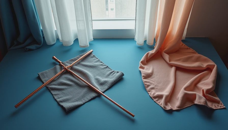 Visual context for custom sheer curtains