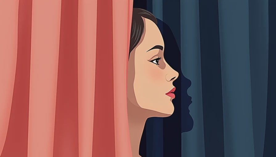 Illustration for custom made cotton / velvet backdrop curtain