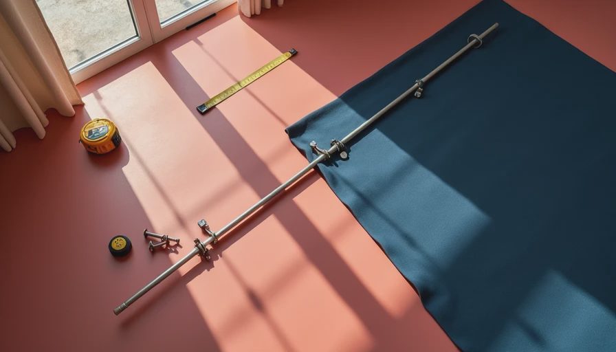 Visual context for how to install curtain rods