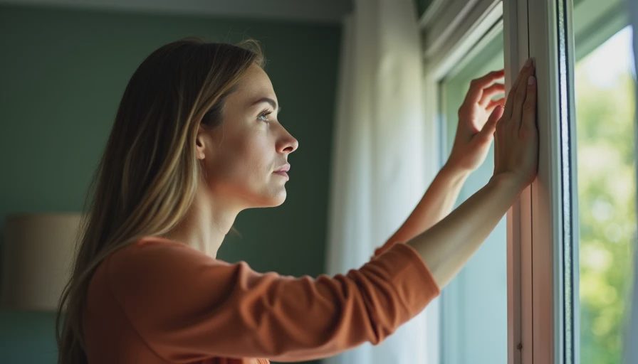Illustration for how to install a curtain rod