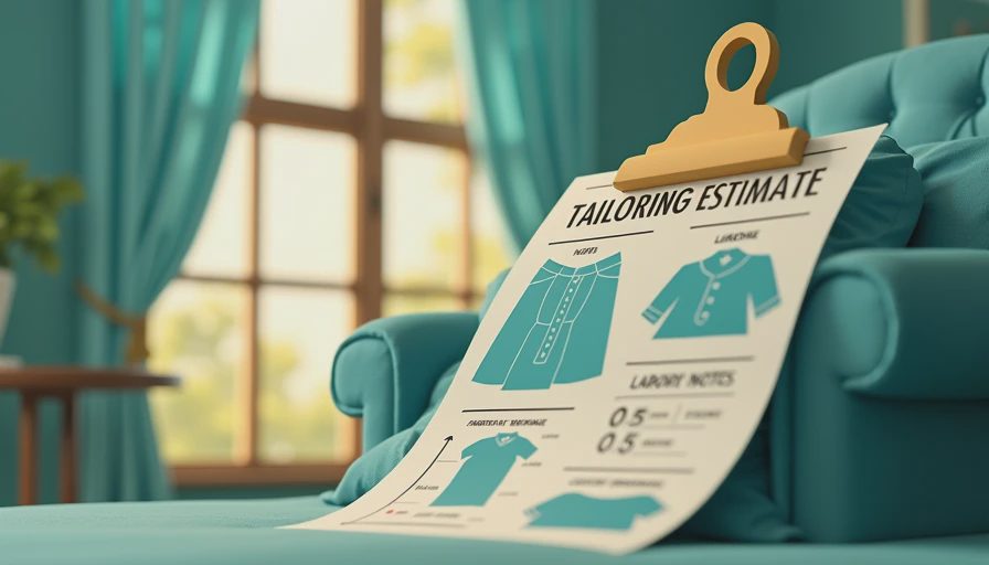Visual context for cost to shorten curtains