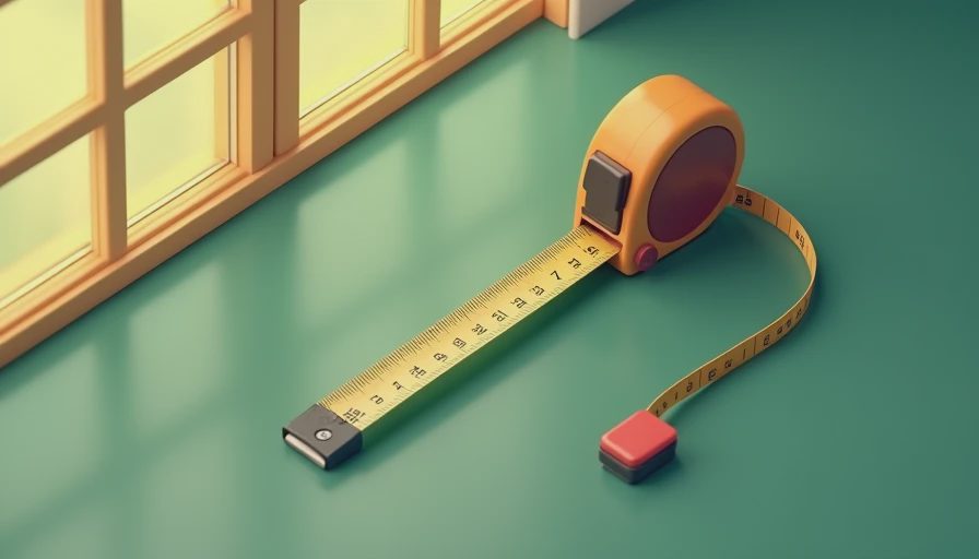 Visual context for how to measure for curtains