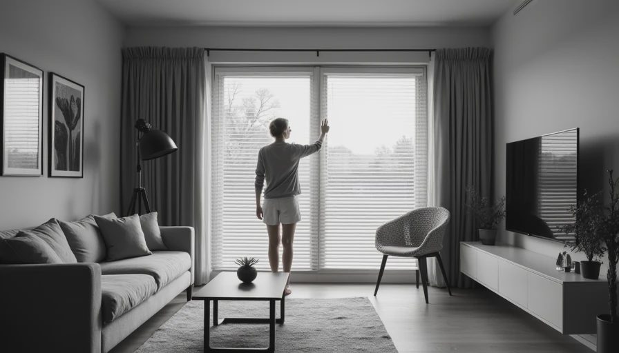 Visual context for window blinds