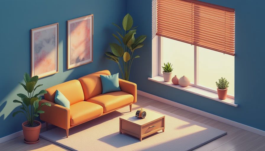 Visual context for custom blinds